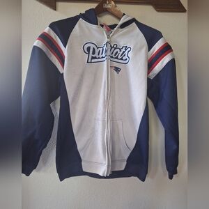Vintage NFL Reebok Youth New England Patriots Zip Up Jacket Embroidered 14/16
